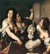 STROZZI, Bernardo Allegory of Arts oil painting artist